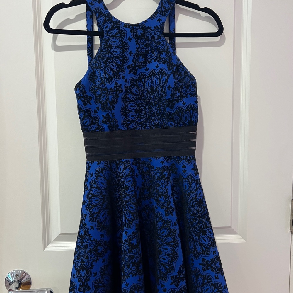 City Studio Kids Dress in Blue and Black